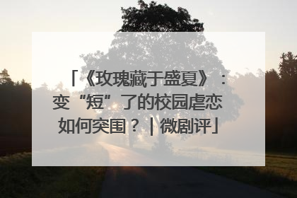 《玫瑰藏于盛夏》：变“短”了的校园虐恋如何突围？｜微剧评