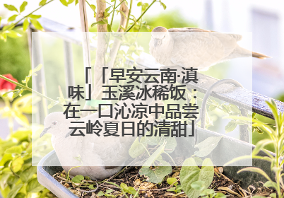 「早安云南·滇味」玉溪冰稀饭：在一口沁凉中品尝云岭夏日的清甜