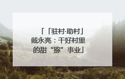 「驻村·助村」戴永亮：干好村里的甜“猕”事业