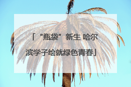 “瓶袋”新生 哈尔滨学子绘就绿色青春