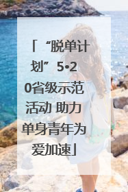 “脱单计划”5•20省级示范活动 助力单身青年为爱加速