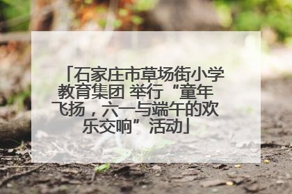 石家庄市草场街小学教育集团 举行“童年飞扬，六一与端午的欢乐交响”活动