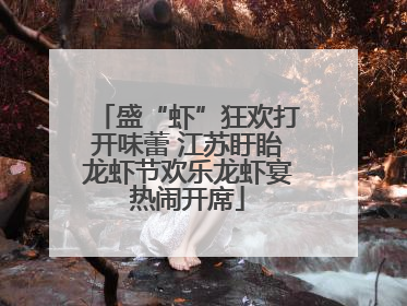 盛“虾”狂欢打开味蕾 江苏盱眙龙虾节欢乐龙虾宴热闹开席
