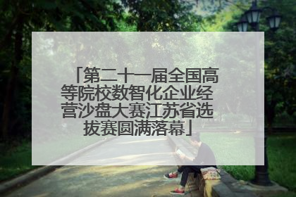 第二十一届全国高等院校数智化企业经营沙盘大赛江苏省选拔赛圆满落幕