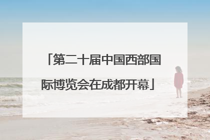 第二十届中国西部国际博览会在成都开幕