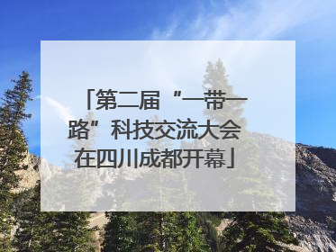 第二届“一带一路”科技交流大会在四川成都开幕