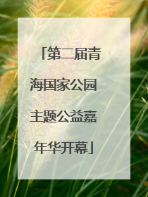 第二届青海国家公园主题公益嘉年华开幕