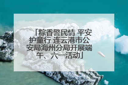 粽香警民情 平安护童行 连云港市公安局海州分局开展端午、六一活动