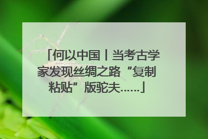 何以中国丨当考古学家发现丝绸之路“复制粘贴”版驼夫……