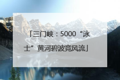 三门峡：5000“泳士”黄河碧波竞风流
