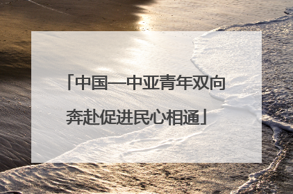 中国—中亚青年双向奔赴促进民心相通