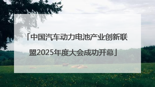 中国汽车动力电池产业创新联盟2025年度大会成功开幕