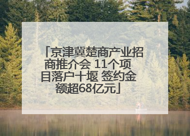 京津冀楚商产业招商推介会 11个项目落户十堰 签约金额超68亿元