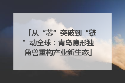 从“芯”突破到“链”动全球：青岛隐形独角兽重构产业新生态