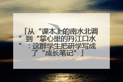 从“课本上的南水北调”到“掌心里的丹江口水”：这群学生把研学写成了“成长笔记”