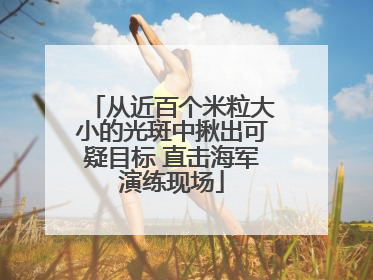 从近百个米粒大小的光斑中揪出可疑目标 直击海军演练现场