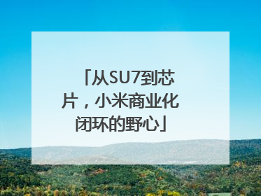 从SU7到芯片，小米商业化闭环的野心