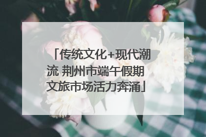 传统文化+现代潮流 荆州市端午假期文旅市场活力奔涌