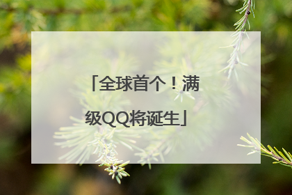 全球首个！满级QQ将诞生