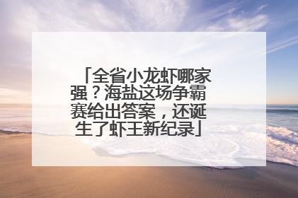 全省小龙虾哪家强？海盐这场争霸赛给出答案，还诞生了虾王新纪录
