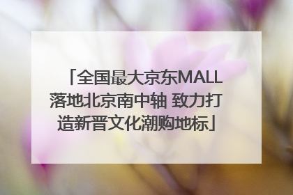 全国最大京东MALL落地北京南中轴 致力打造新晋文化潮购地标