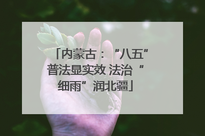 内蒙古：“八五”普法显实效 法治“细雨”润北疆