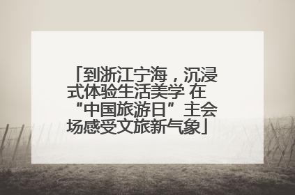 到浙江宁海，沉浸式体验生活美学 在“中国旅游日”主会场感受文旅新气象