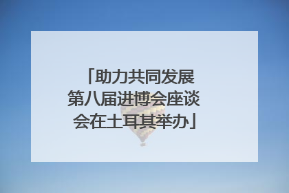 助力共同发展 第八届进博会座谈会在土耳其举办