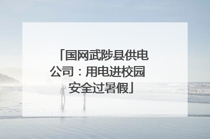 国网武陟县供电公司：用电进校园  安全过暑假