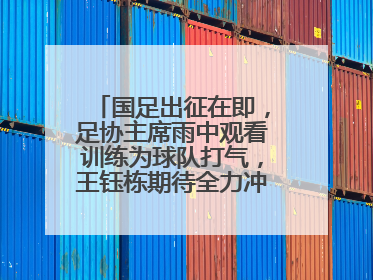 国足出征在即，足协主席雨中观看训练为球队打气，王钰栋期待全力冲击印尼队