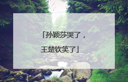 孙颖莎哭了，王楚钦笑了