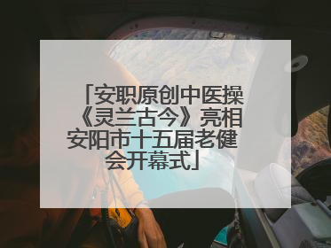 安职原创中医操《灵兰古今》亮相安阳市十五届老健会开幕式