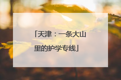 天津：一条大山里的护学专线