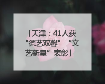 天津：41人获“德艺双馨”“文艺新星”表彰