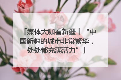 媒体大咖看新疆丨“中国新疆的城市非常繁华，处处都充满活力”