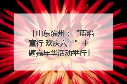 山东滨州：“蓝焰童行 欢庆六一”主题嘉年华活动举行