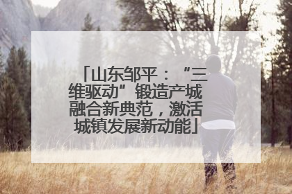 山东邹平：“三维驱动”锻造产城融合新典范，激活城镇发展新动能