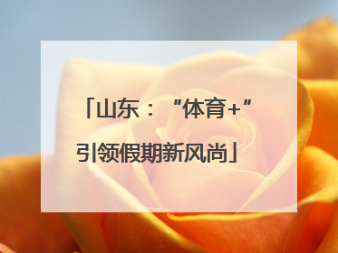 山东：“体育+”引领假期新风尚