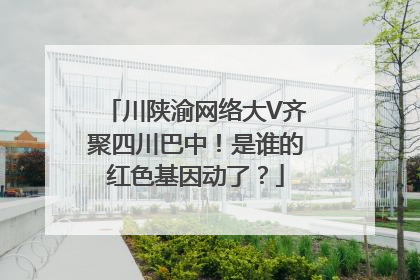 川陕渝网络大V齐聚四川巴中！是谁的红色基因动了？