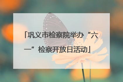 巩义市检察院举办“六一”检察开放日活动