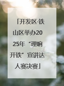 开发区·铁山区举办2025年“理响开铁”宣讲达人赛决赛