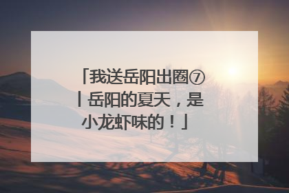 我送岳阳出圈⑦丨岳阳的夏天，是小龙虾味的！