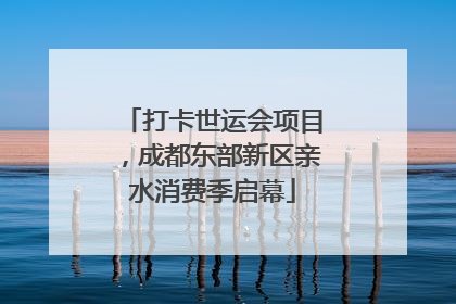 打卡世运会项目，成都东部新区亲水消费季启幕