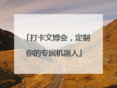 打卡文博会，定制你的专属机器人
