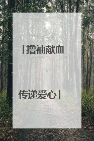 撸袖献血 传递爱心
