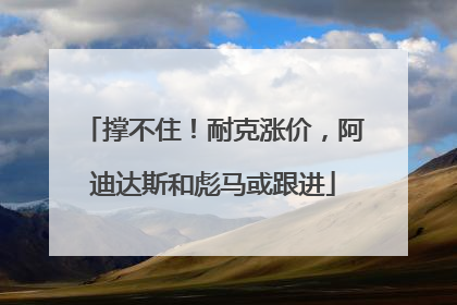 撑不住！耐克涨价，阿迪达斯和彪马或跟进