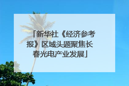 新华社《经济参考报》区域头题聚焦长春光电产业发展