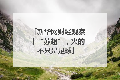 新华网财经观察｜“苏超”，火的不只是足球