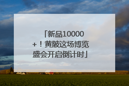 新品10000+！黄陂这场博览盛会开启倒计时