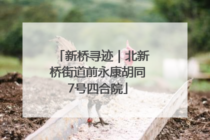 新桥寻迹｜北新桥街道前永康胡同7号四合院